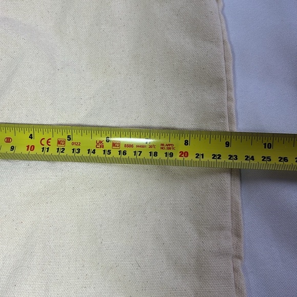 LIVE LOVE BARK Red and Cream Canvas Bull Dog Print Reusable Tote Bag - Picture 8 of 8